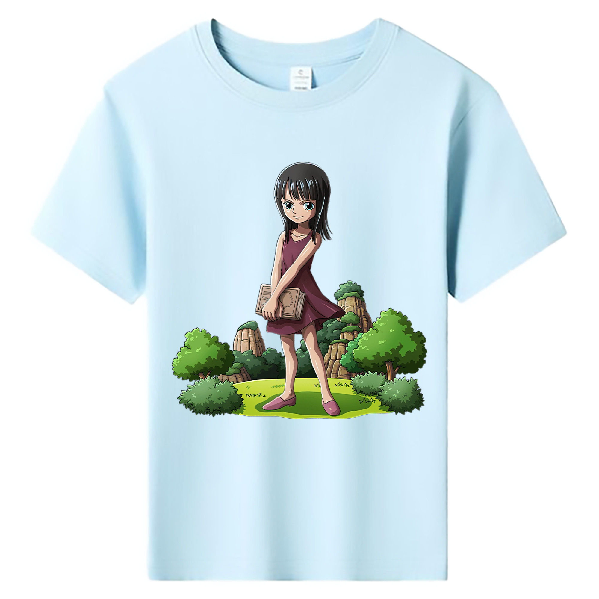 ワンピース ニコ・ロビン ONE PIECE Nico Robin 綿100％キッズTシャツ（フロントプリント）